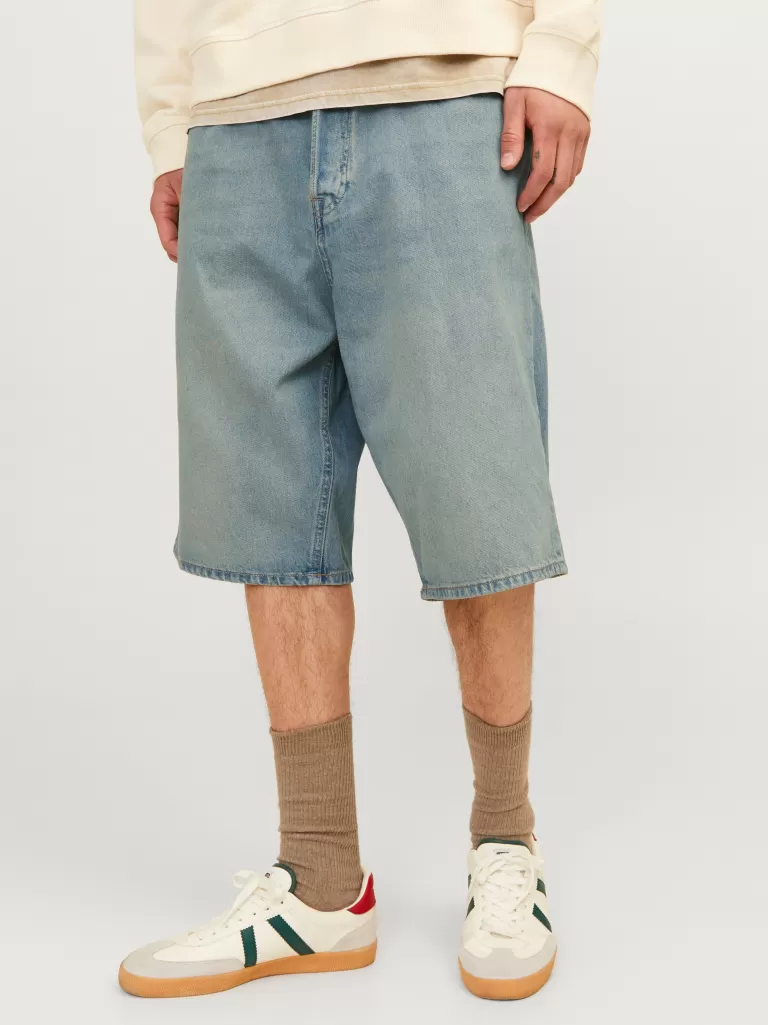 JACK & JONES Krótkie Spodenki | Szorty Jeansowe^Krój baggy Jeansowe szorty Niebieski