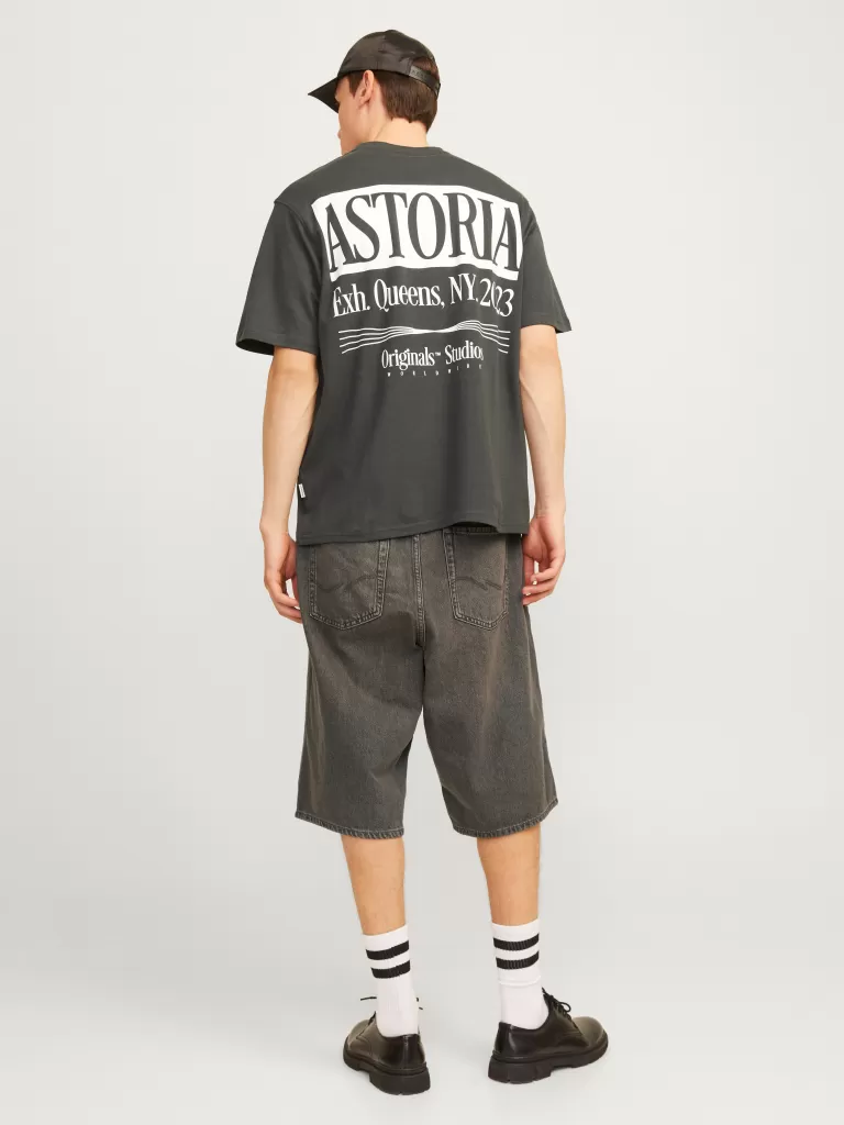 JACK & JONES Krótkie Spodenki | Szorty Jeansowe^Krój baggy Jeansowe szorty Czarny