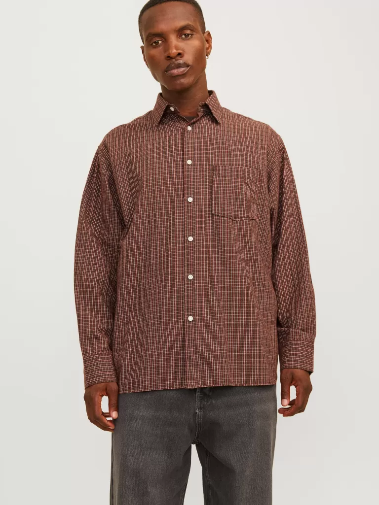 JACK & JONES Koszule^Krój oversize Koszula Czerwony
