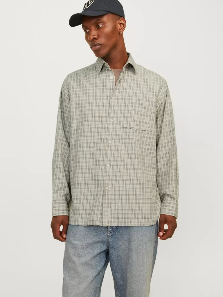 JACK & JONES Koszule^Krój oversize Koszula Szary