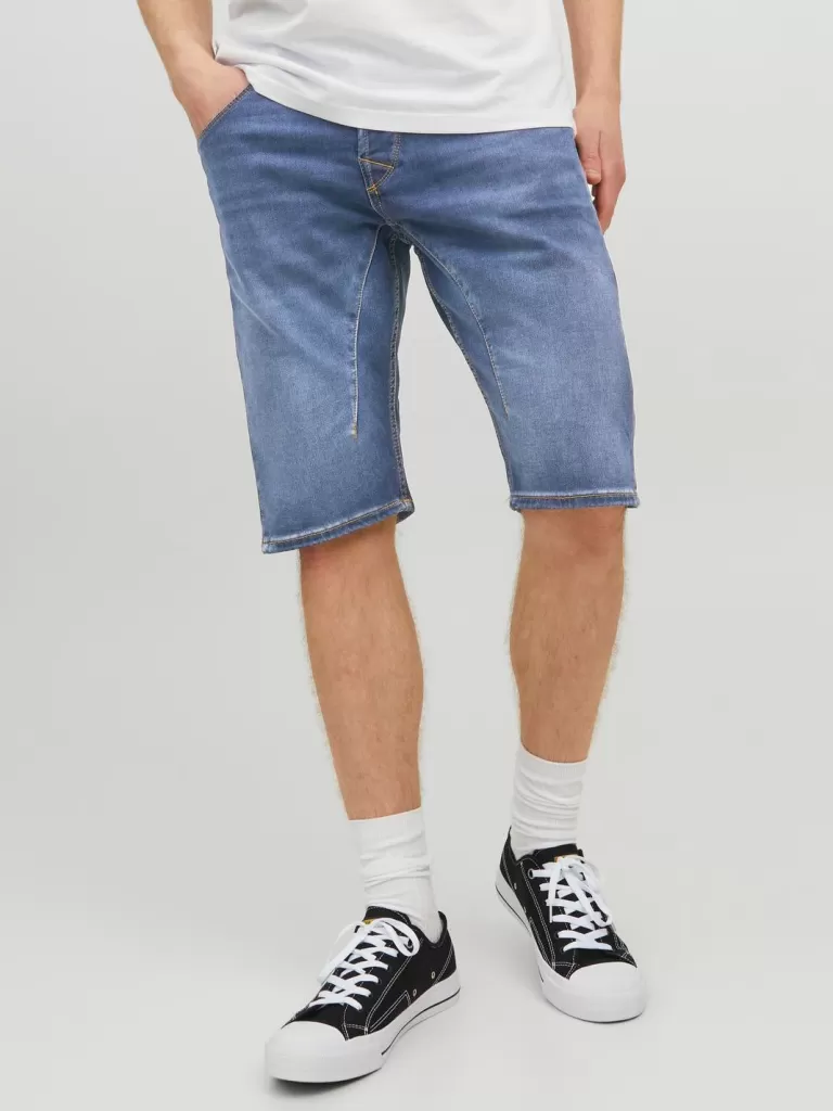 JACK & JONES Krótkie Spodenki | Szorty Jeansowe^Krój regularny Jeansowe szorty Niebieski