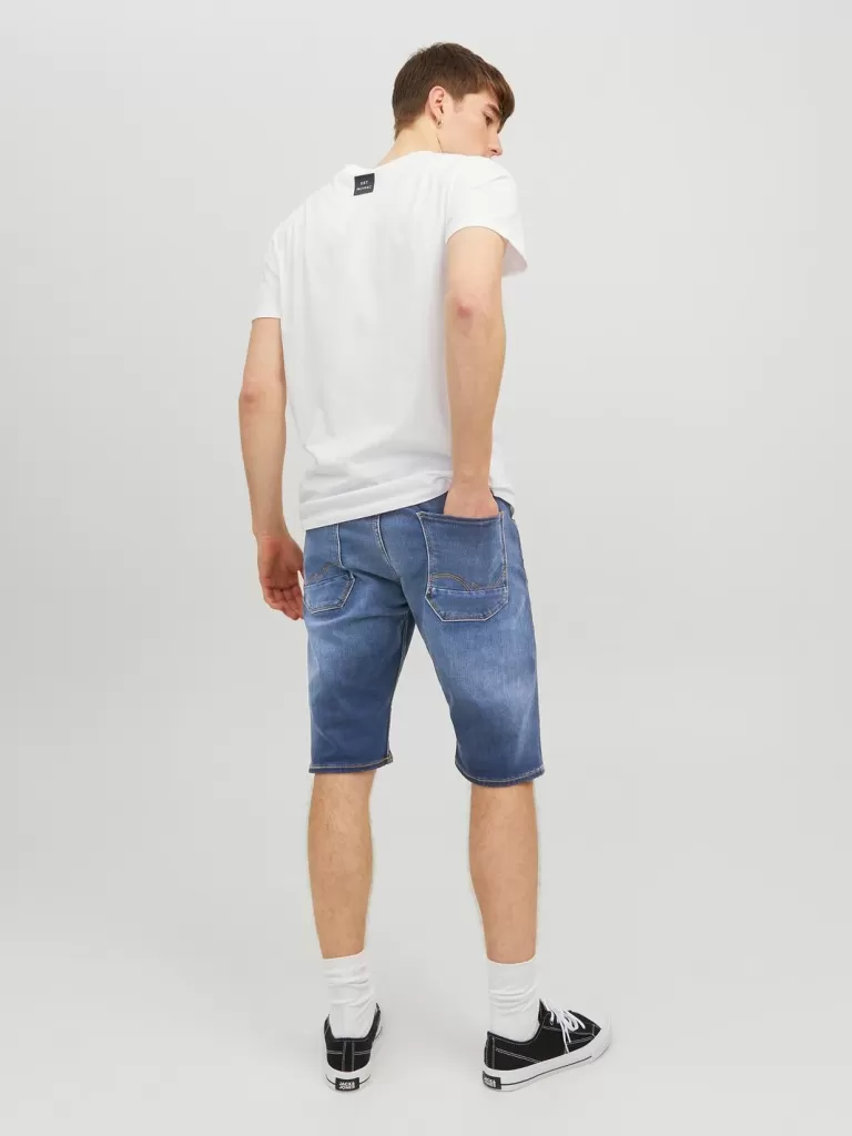 JACK & JONES Krótkie Spodenki | Szorty Jeansowe^Krój regularny Jeansowe szorty Niebieski