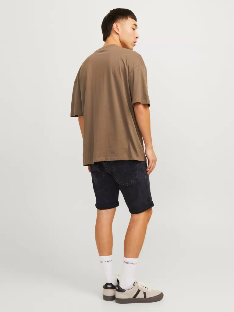 JACK & JONES Krótkie Spodenki | Szorty Jeansowe^Krój regularny Jeansowe szorty Czarny
