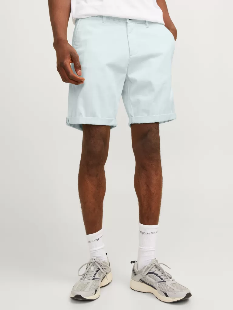 JACK & JONES Krótkie Spodenki^Krój regularny Krótkie chinosy Niebieski