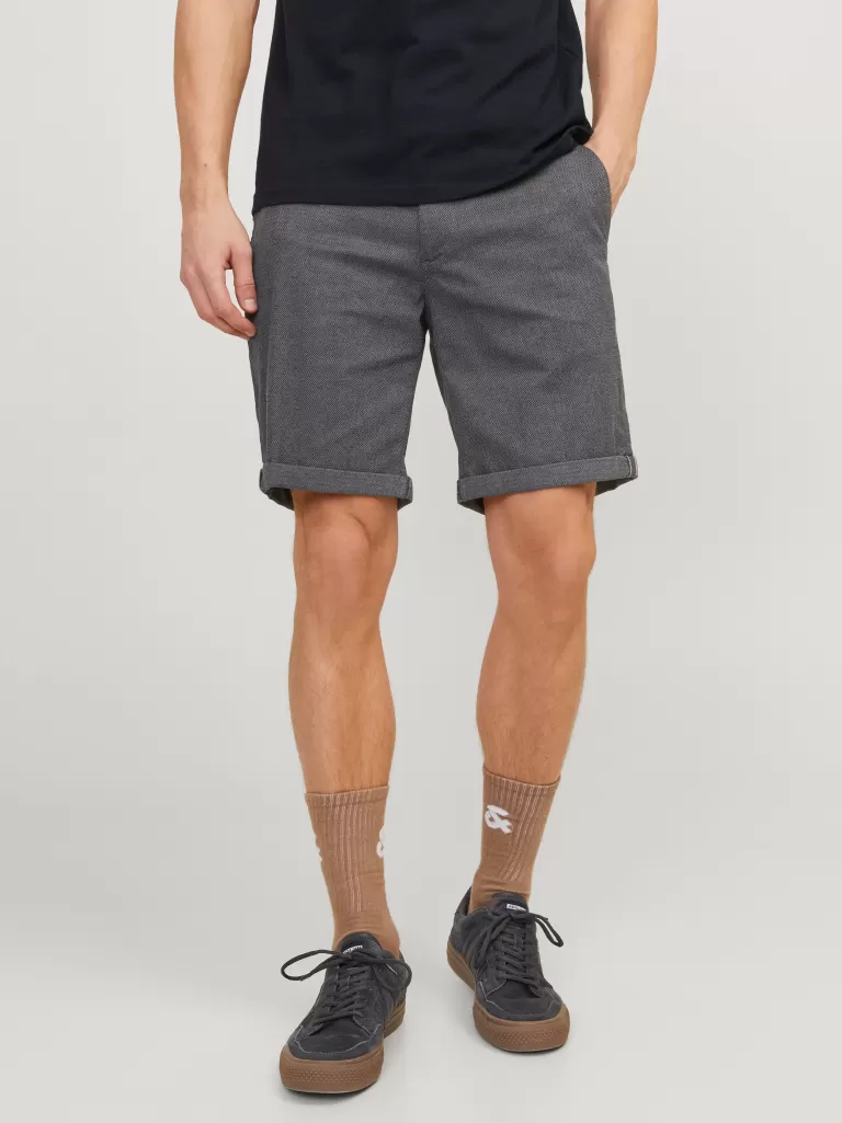 JACK & JONES Krótkie Spodenki^Krój regularny Krótkie chinosy Niebieski