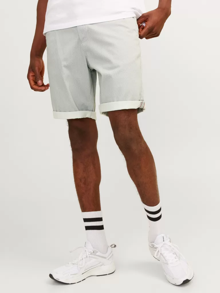 JACK & JONES Krótkie Spodenki^Krój regularny Krótkie chinosy Szary
