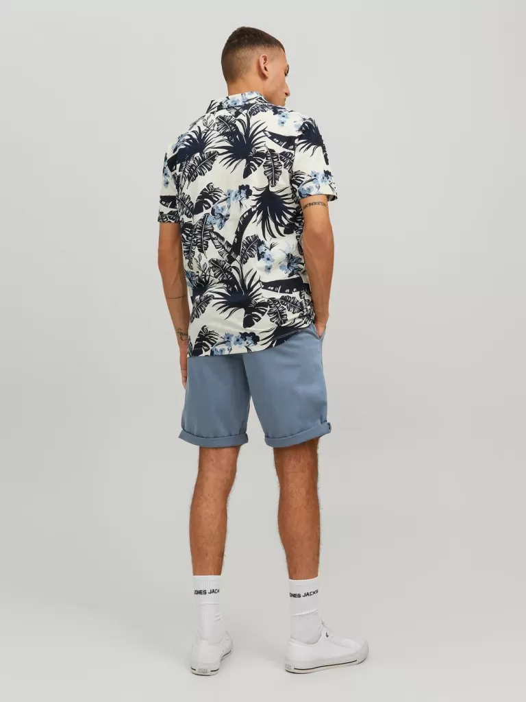 JACK & JONES Krótkie Spodenki^Krój regularny Krótkie chinosy Niebieski
