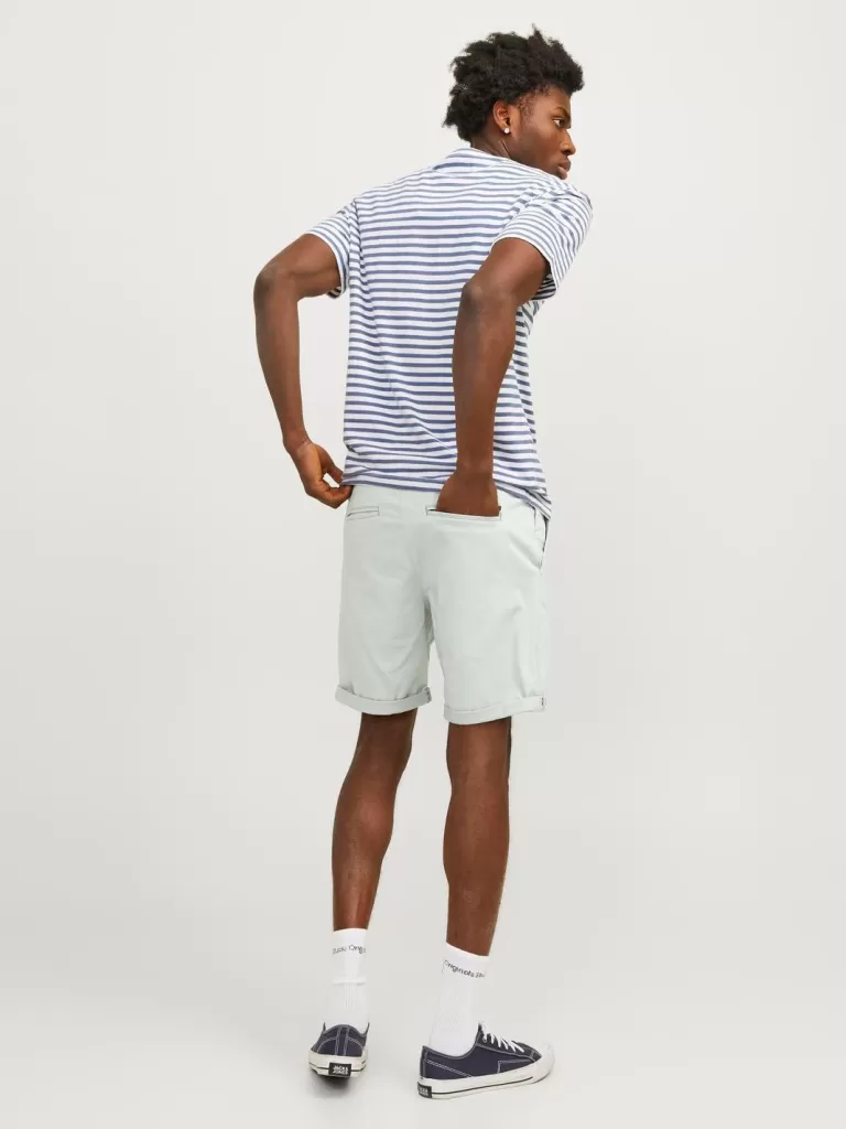JACK & JONES Krótkie Spodenki^Krój regularny Krótkie chinosy Zielony