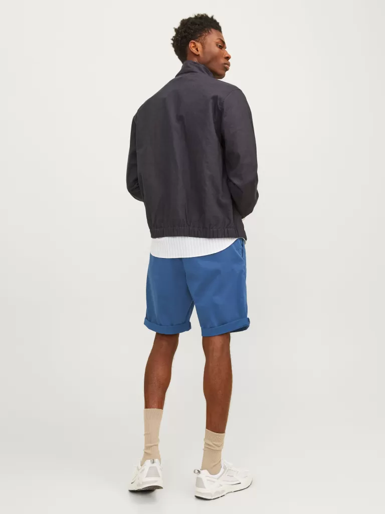 JACK & JONES Krótkie Spodenki^Krój regularny Krótkie chinosy Niebieski