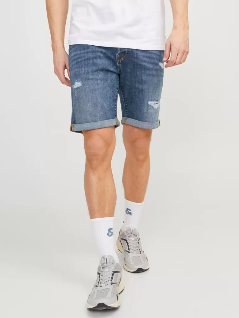 JACK & JONES Krótkie Spodenki^Krój regularny Krótkie spodenki o kroju regular fit Niebieski
