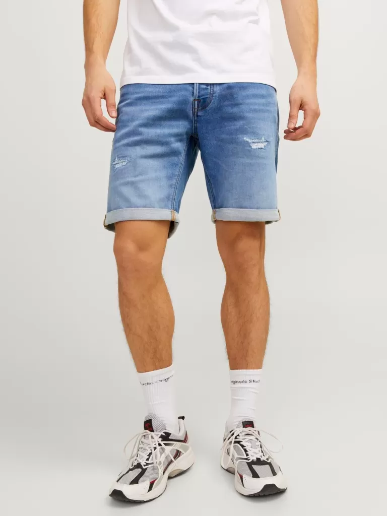JACK & JONES Krótkie Spodenki^Krój regularny Krótkie spodenki o kroju regular fit Niebieski