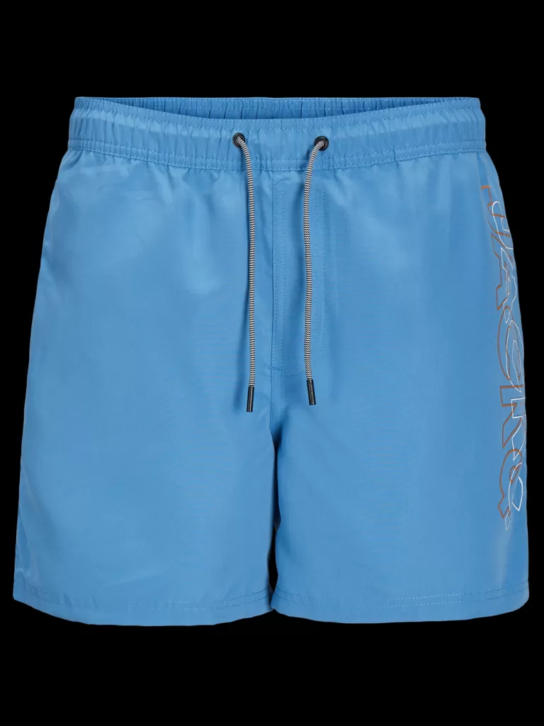 JACK & JONES Krótkie Spodenki | Wyprzedaż^Krój regularny Spodenki kąpielowe regular fit Mini Niebieski