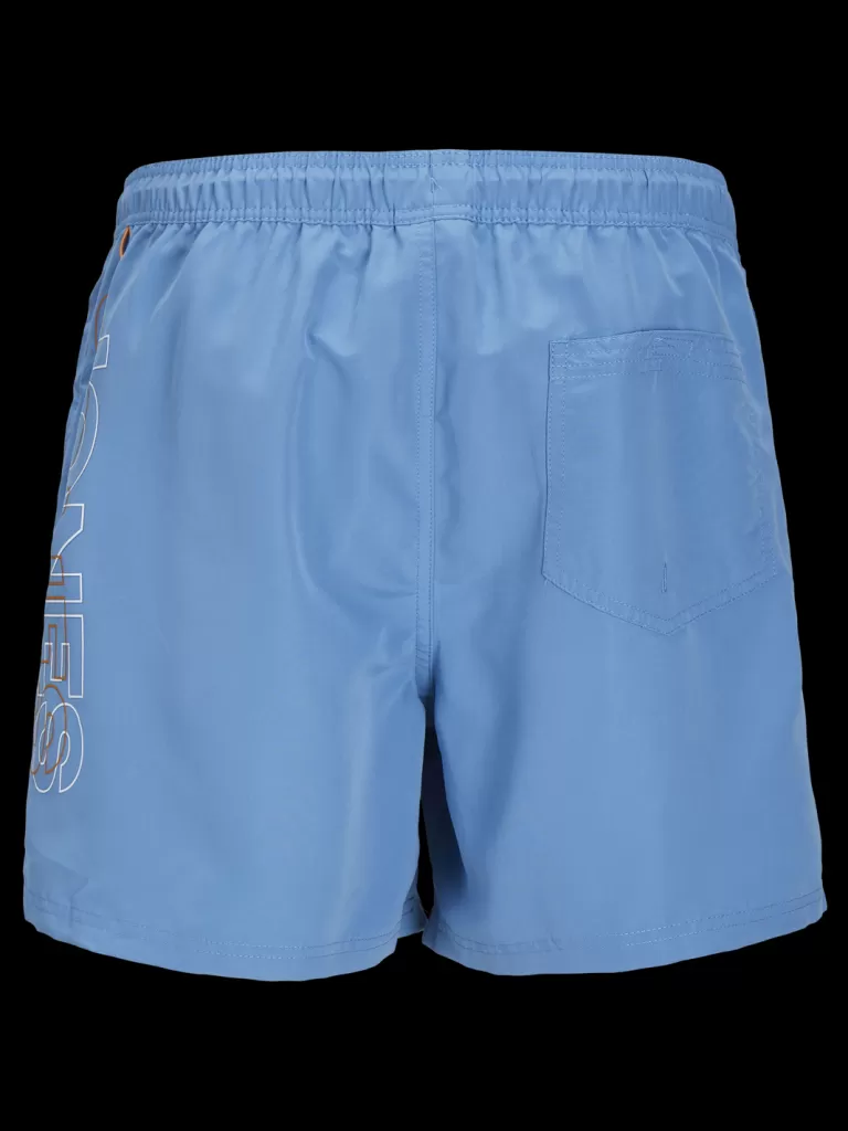 JACK & JONES Krótkie Spodenki | Wyprzedaż^Krój regularny Spodenki kąpielowe regular fit Mini Niebieski