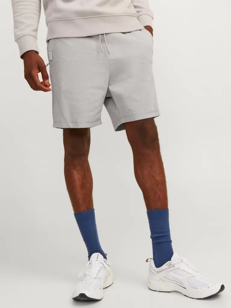 JACK & JONES Krótkie Spodenki^Krój regularny Szorty Szary