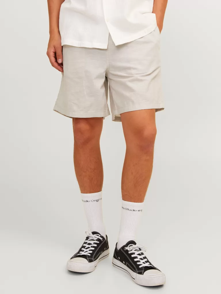 JACK & JONES Krótkie Spodenki^Krój regularny Szorty Szary