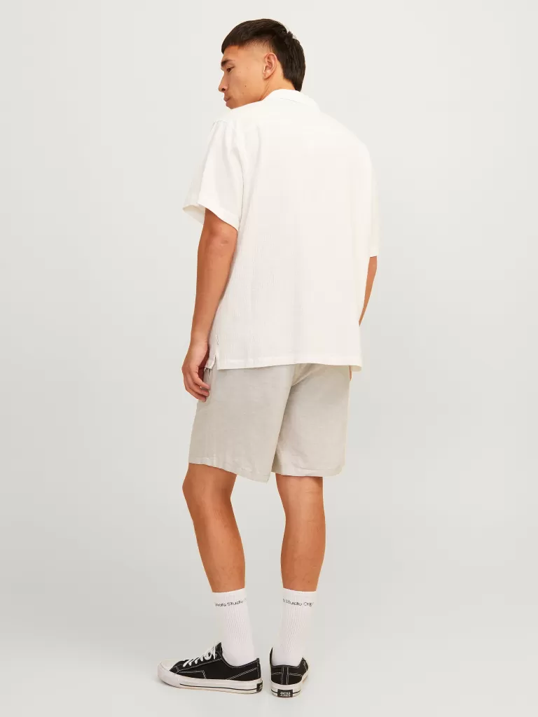 JACK & JONES Krótkie Spodenki^Krój regularny Szorty Szary