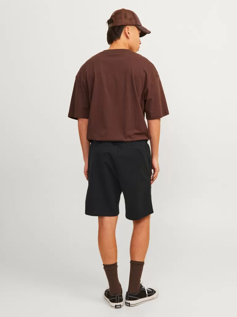 JACK & JONES Krótkie Spodenki^Krój regularny Szorty Czarny