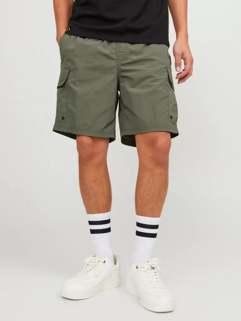 JACK & JONES Krótkie Spodenki^Krój regularny Szorty dlo pływania Zielony