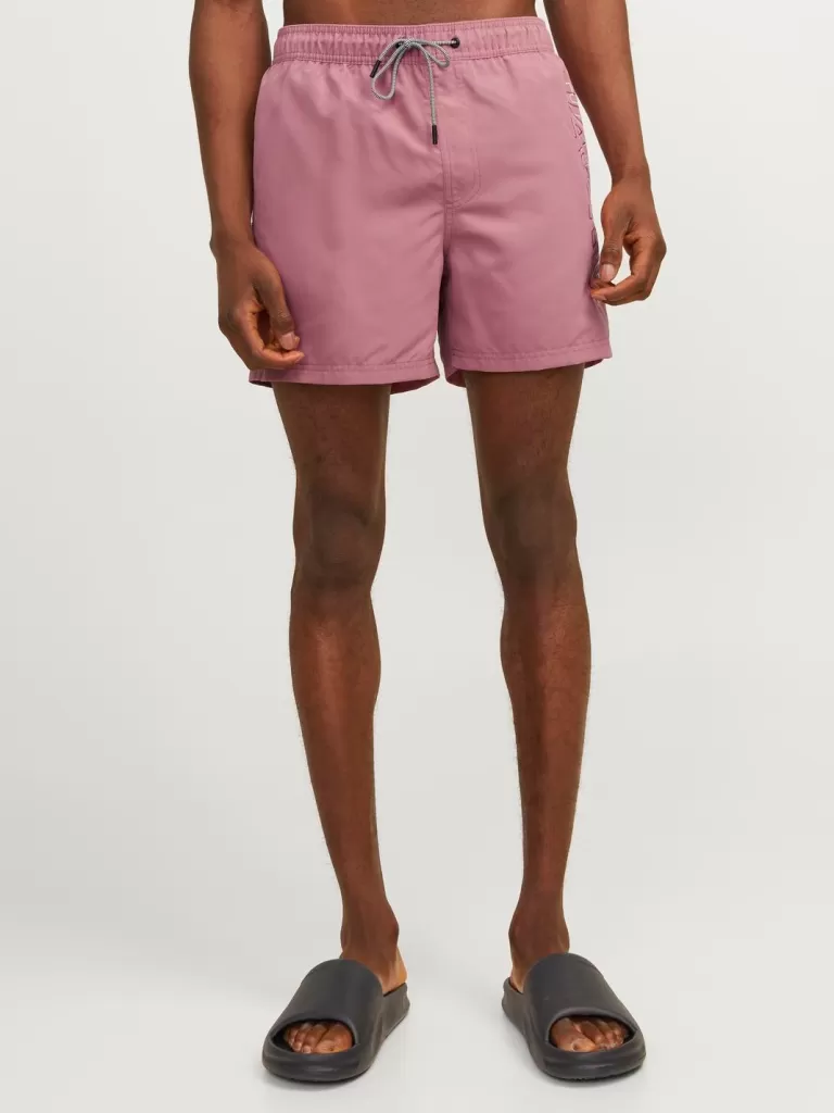 JACK & JONES Krótkie Spodenki^Krój regularny Szorty dlo pływania Róży