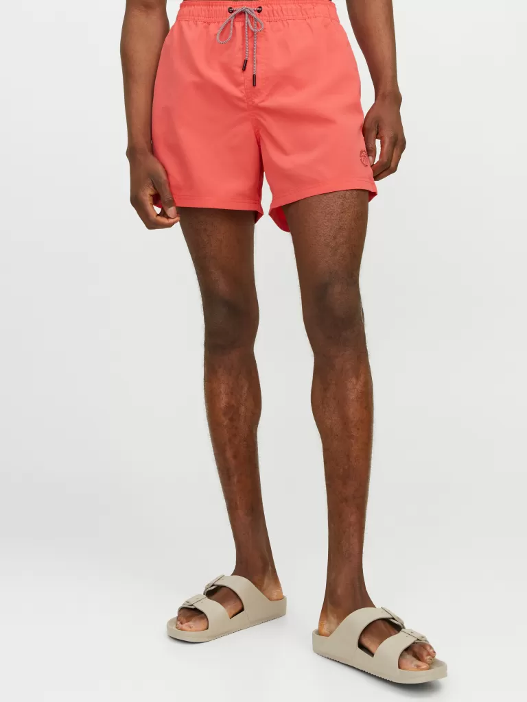 JACK & JONES Krótkie Spodenki^Krój regularny Szorty dlo pływania Róży