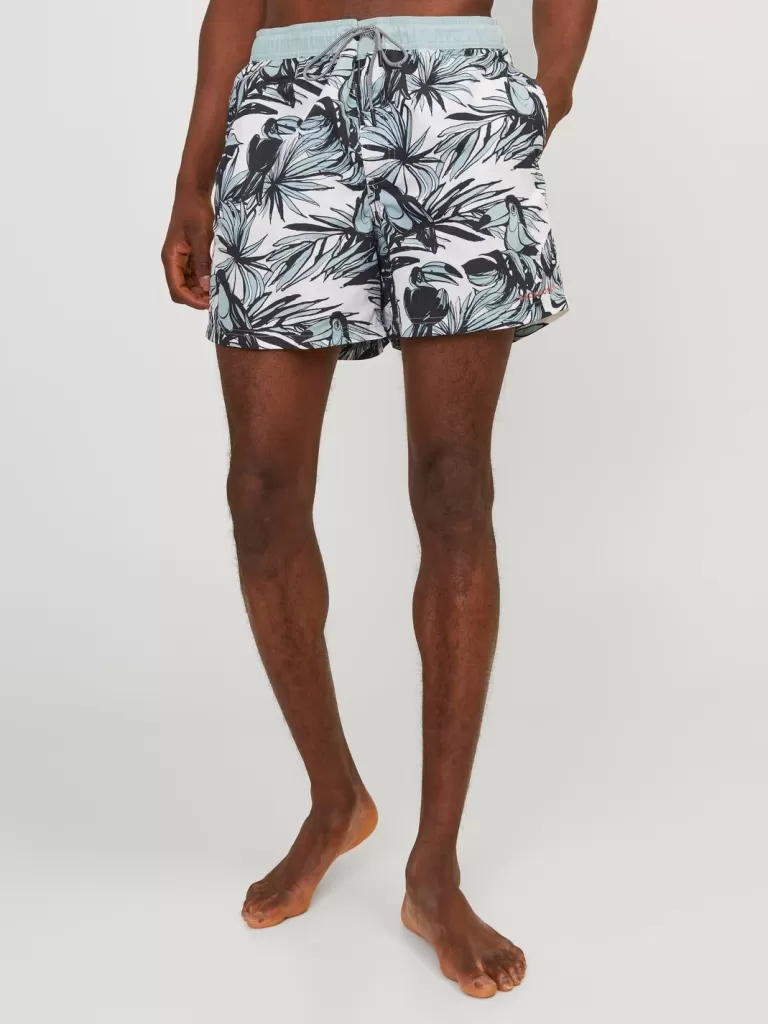 JACK & JONES Krótkie Spodenki^Krój regularny Szorty dlo pływania Niebieski