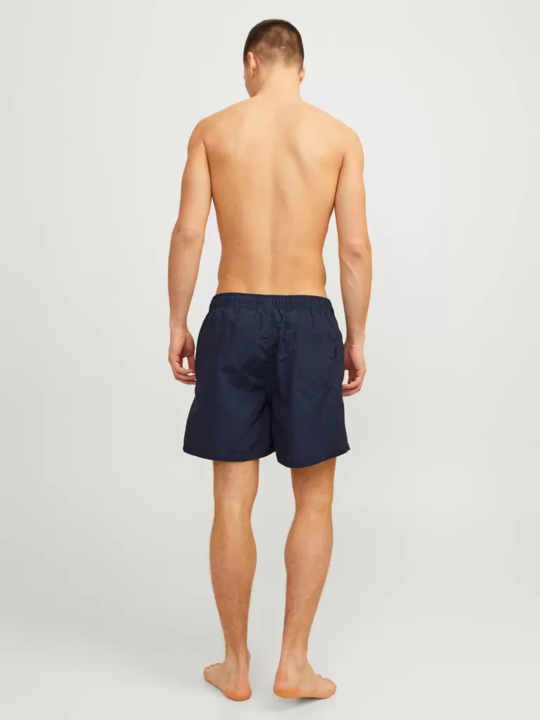 JACK & JONES Krótkie Spodenki^Krój regularny Szorty dlo pływania Niebieski