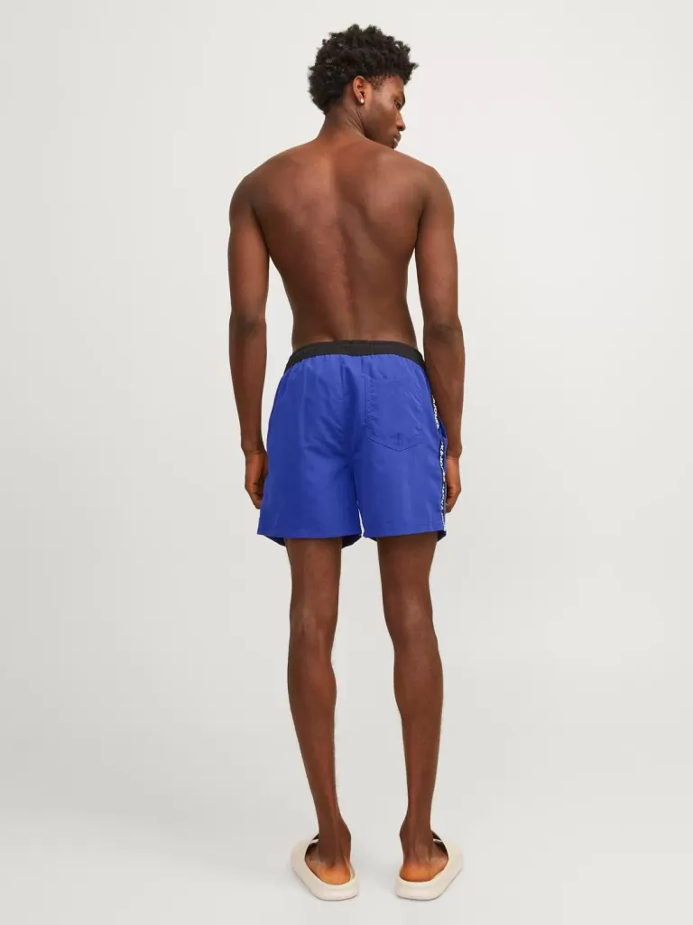 JACK & JONES Krótkie Spodenki^Krój regularny Szorty dlo pływania Niebieski