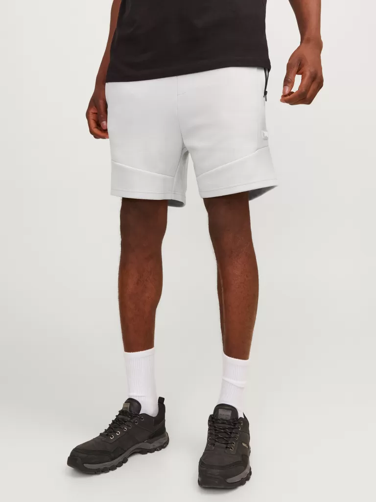 JACK & JONES Krótkie Spodenki^Krój regularny Szorty dresowe Szary