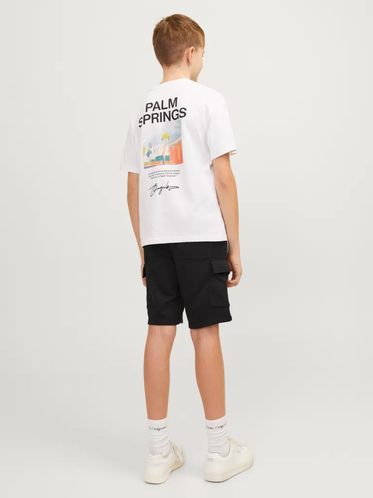 JACK & JONES Krótkie Spodenki | Wyprzedaż^Krój regularny Szorty dresowe Junior Czarny