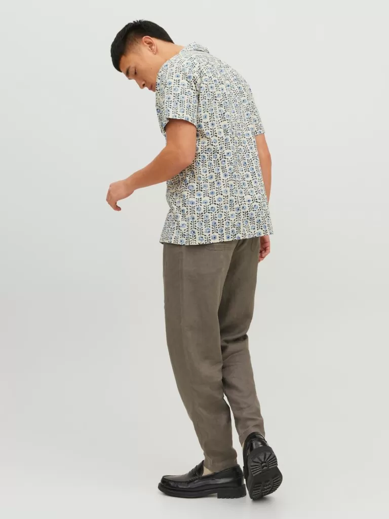 JACK & JONES Koszule^Krój regularny Tropikalna Biały
