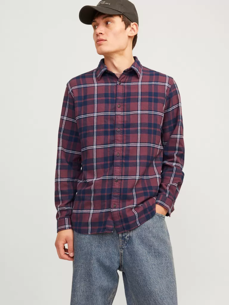 JACK & JONES Koszule^Krój slim Koszula Czerwony