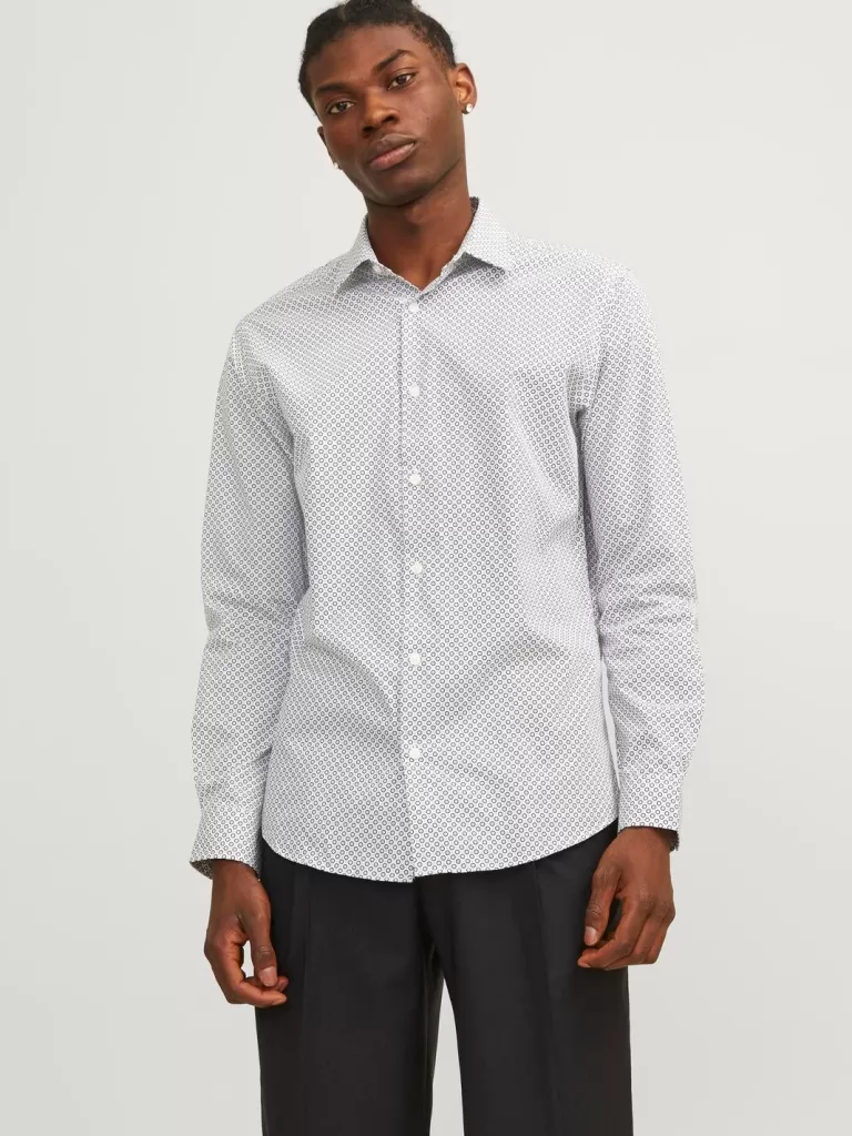 JACK & JONES Koszule^Krój slim Koszula Biały