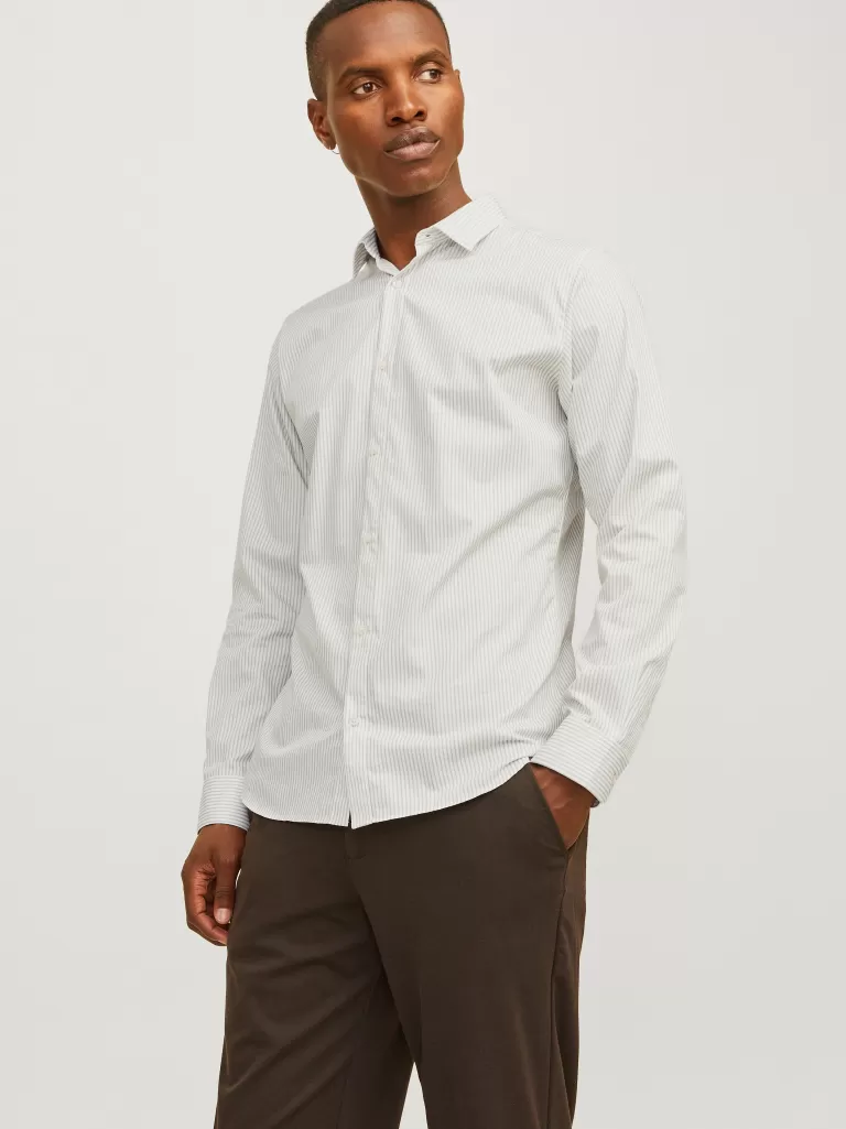 JACK & JONES Koszule^Krój slim Koszula Szary