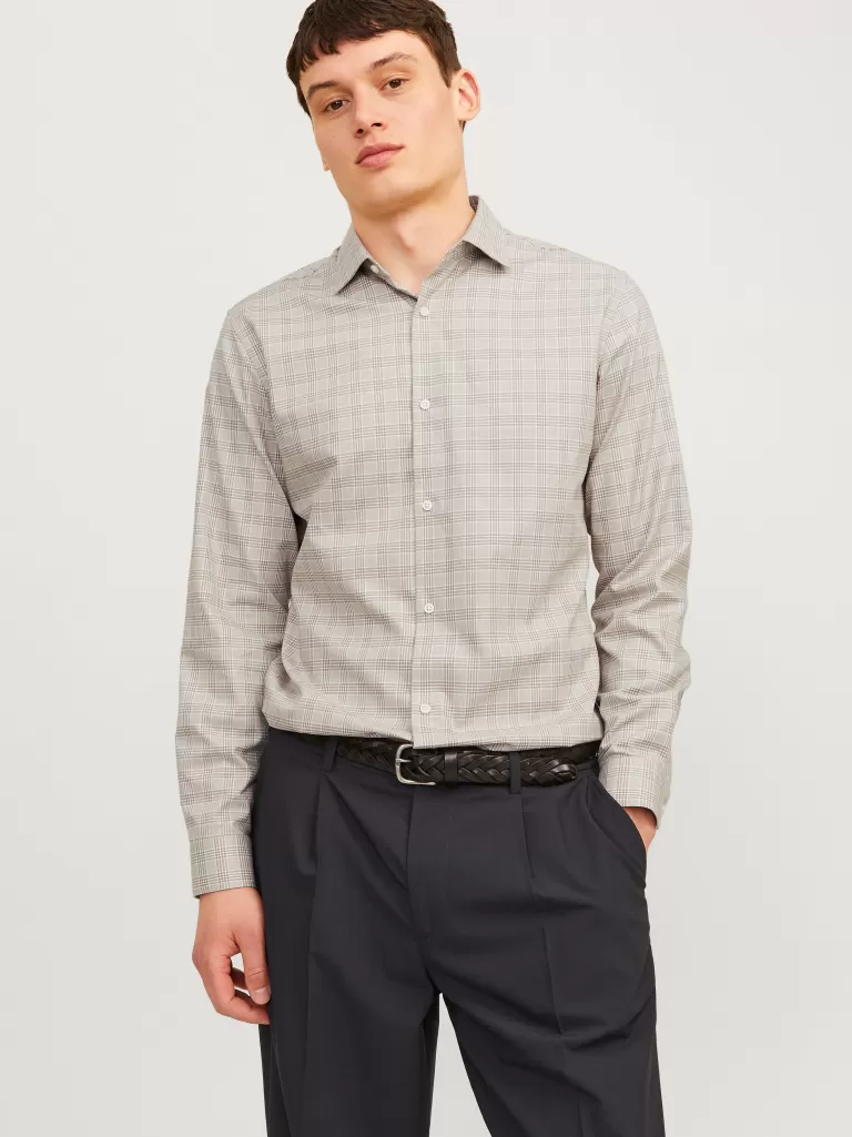 JACK & JONES Koszule^Krój slim Koszula Szary