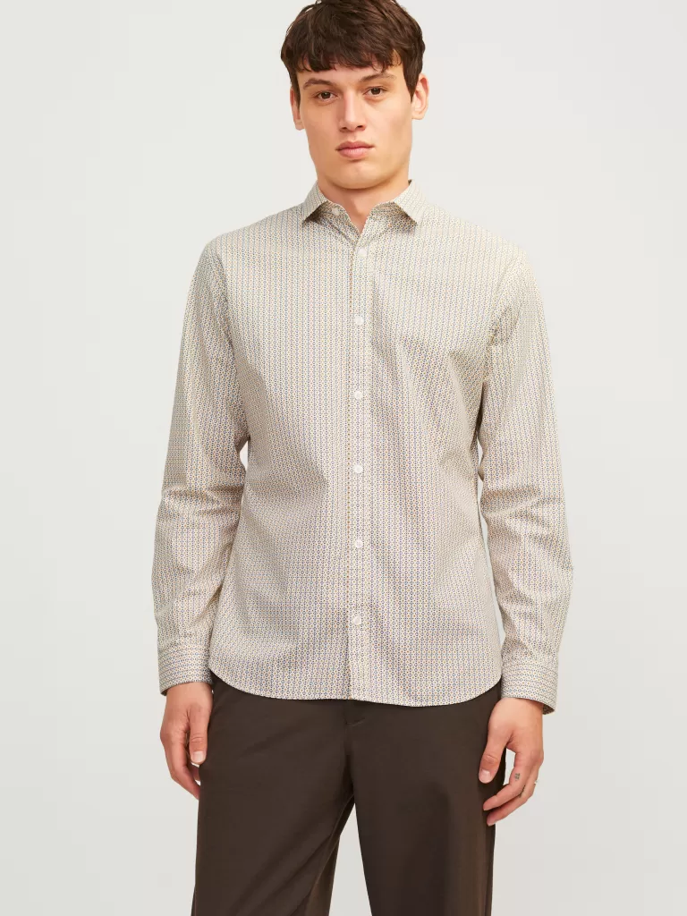 JACK & JONES Koszule^Krój slim Koszula Pomarańczowy