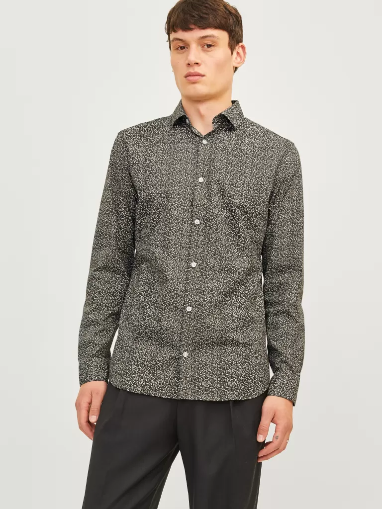 JACK & JONES Koszule^Krój slim Koszula Szary