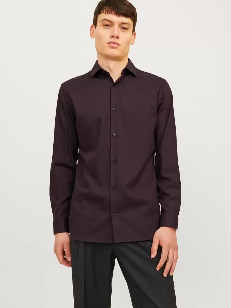 JACK & JONES Koszule^Krój slim Koszula Czerwony
