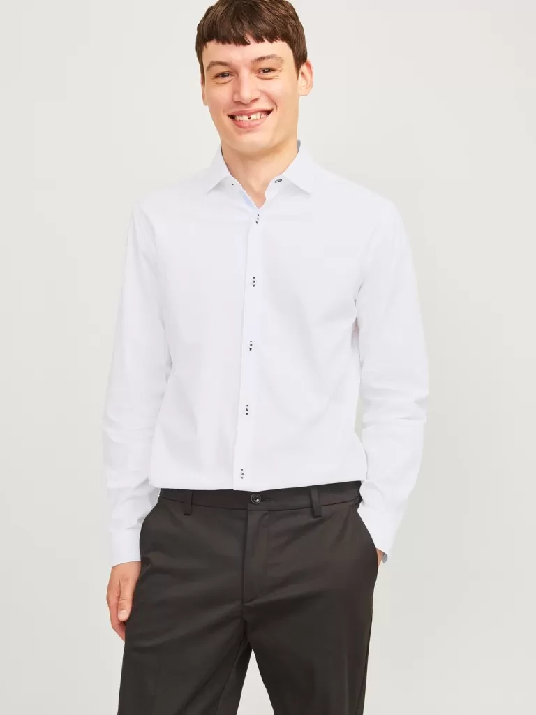 JACK & JONES Koszule^Krój slim Koszula Biały