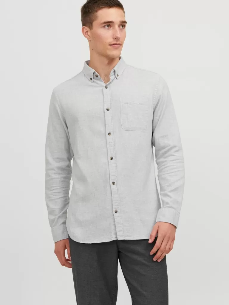 JACK & JONES Koszule^Krój slim Koszula Szary