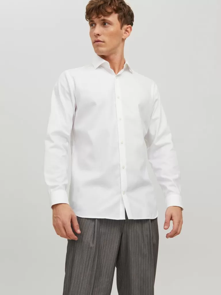 JACK & JONES Koszule^Krój slim Koszula Biały
