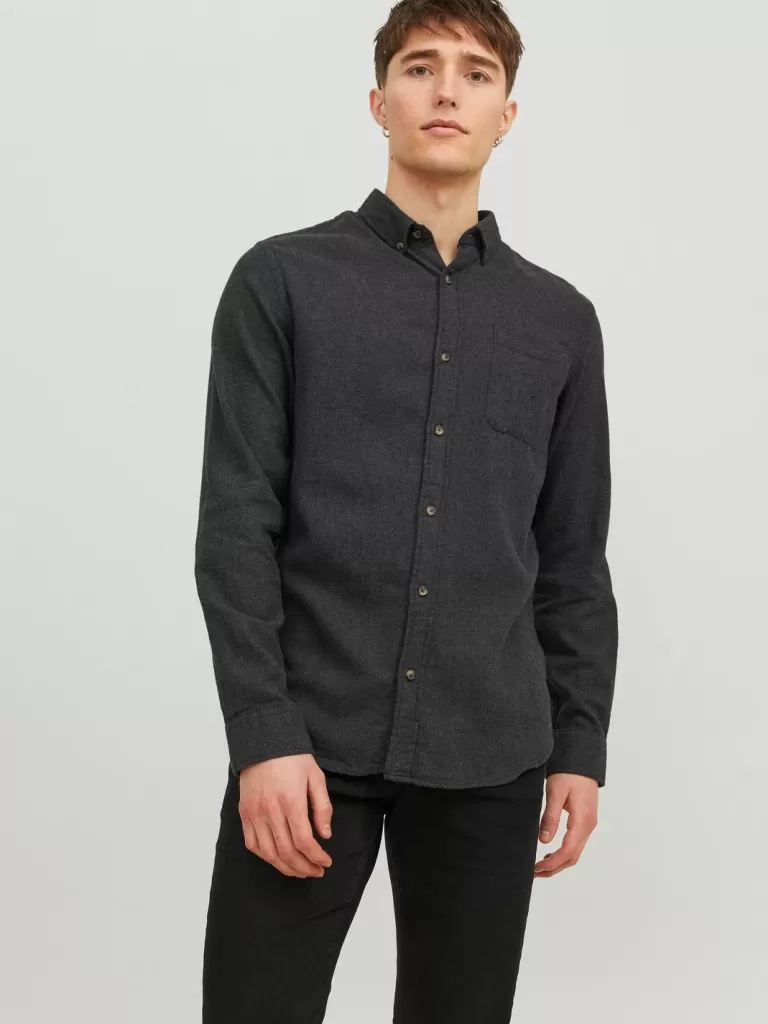 JACK & JONES Koszule^Krój slim Koszula Szary