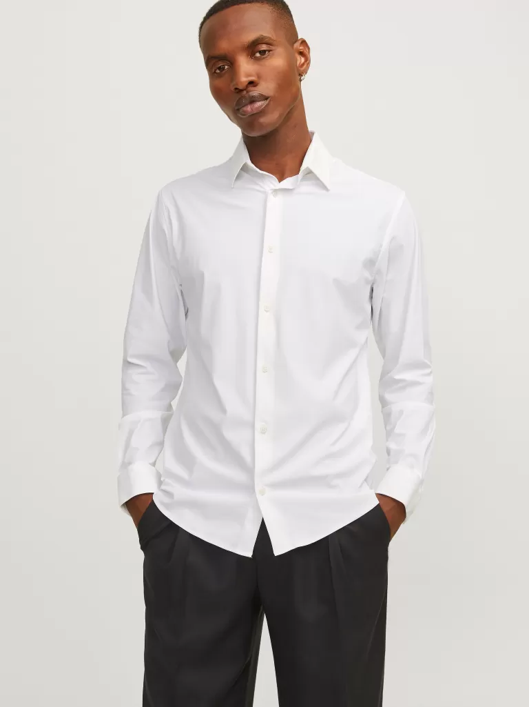 JACK & JONES Koszule^Krój slim Koszula Biały