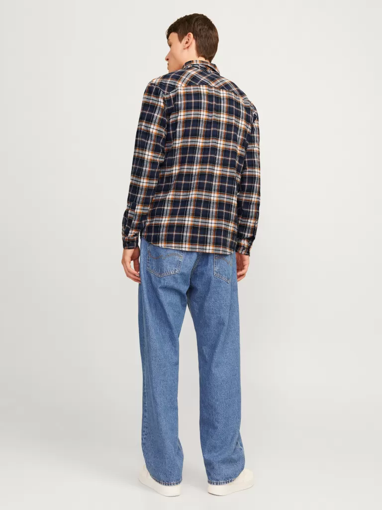 JACK & JONES Koszule^Krój slim Koszula Pomarańczowy
