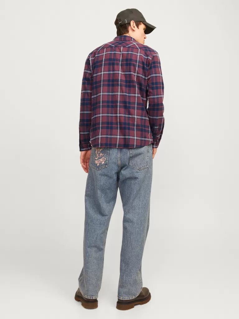 JACK & JONES Koszule^Krój slim Koszula Czerwony