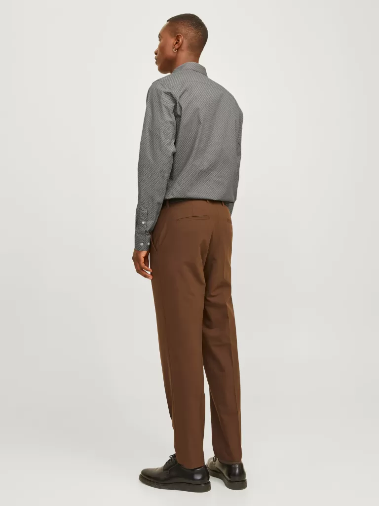 JACK & JONES Koszule^Krój slim Koszula Brązowy