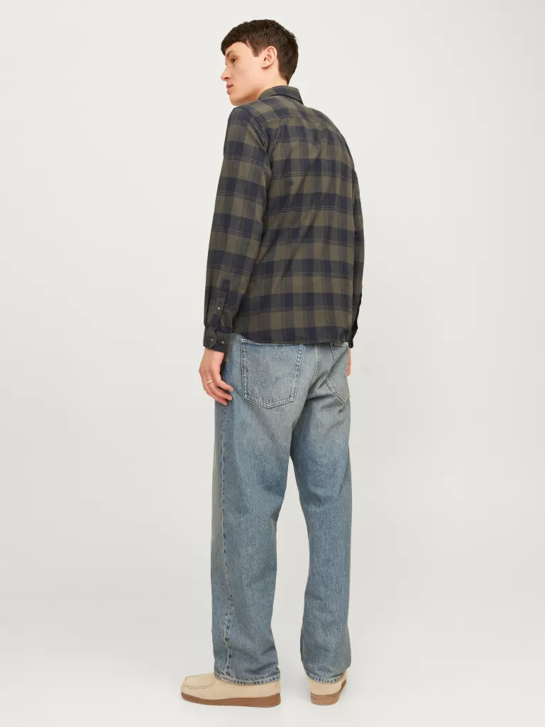 JACK & JONES Koszule^Krój slim Koszula Zielony