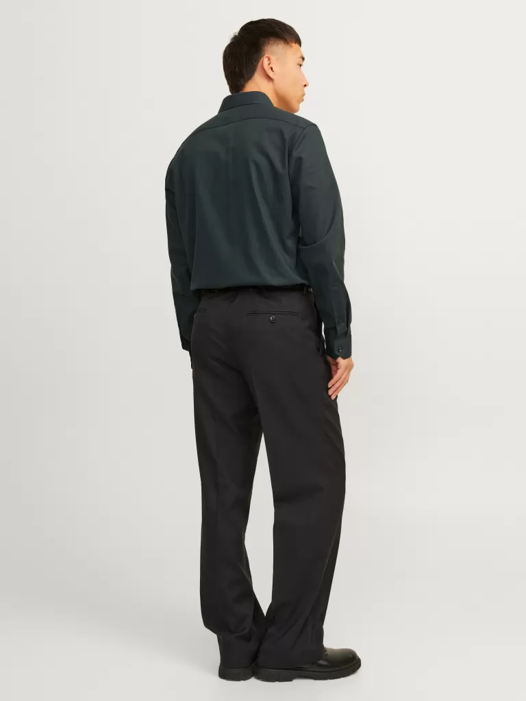 JACK & JONES Koszule^Krój slim Koszula Zielony