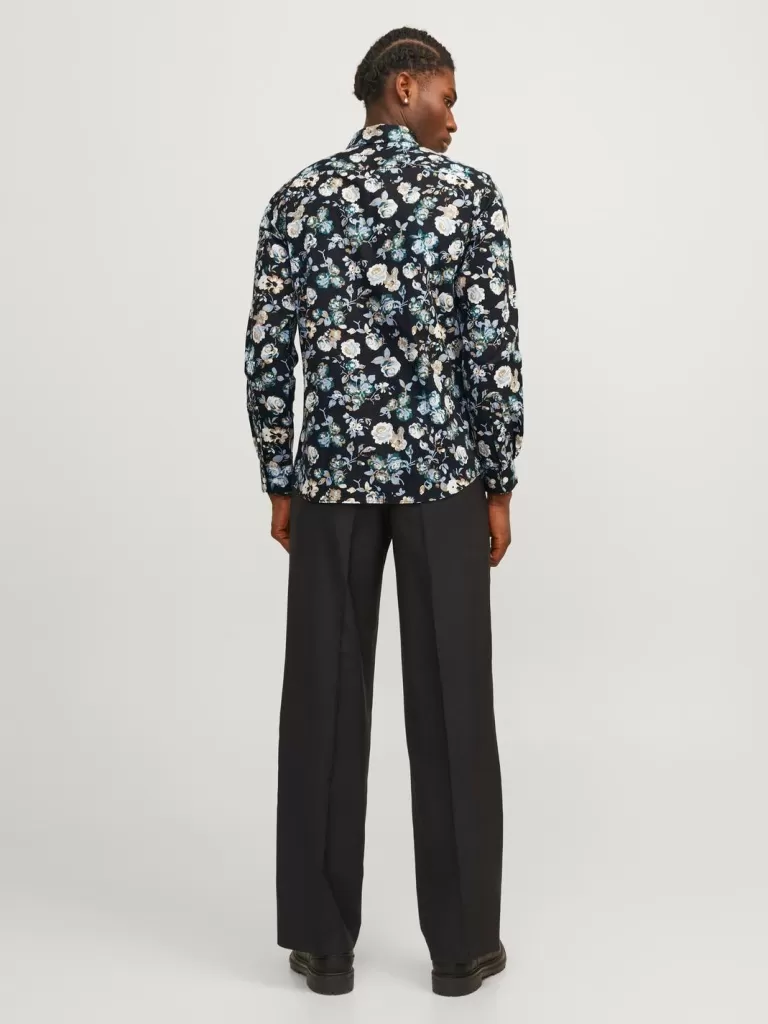 JACK & JONES Koszule^Krój slim Koszula Czarny