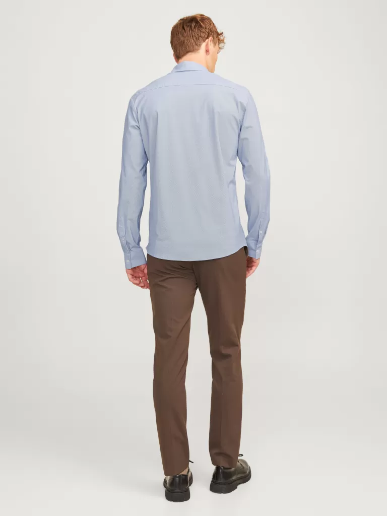 JACK & JONES Koszule^Krój slim Koszula Niebieski