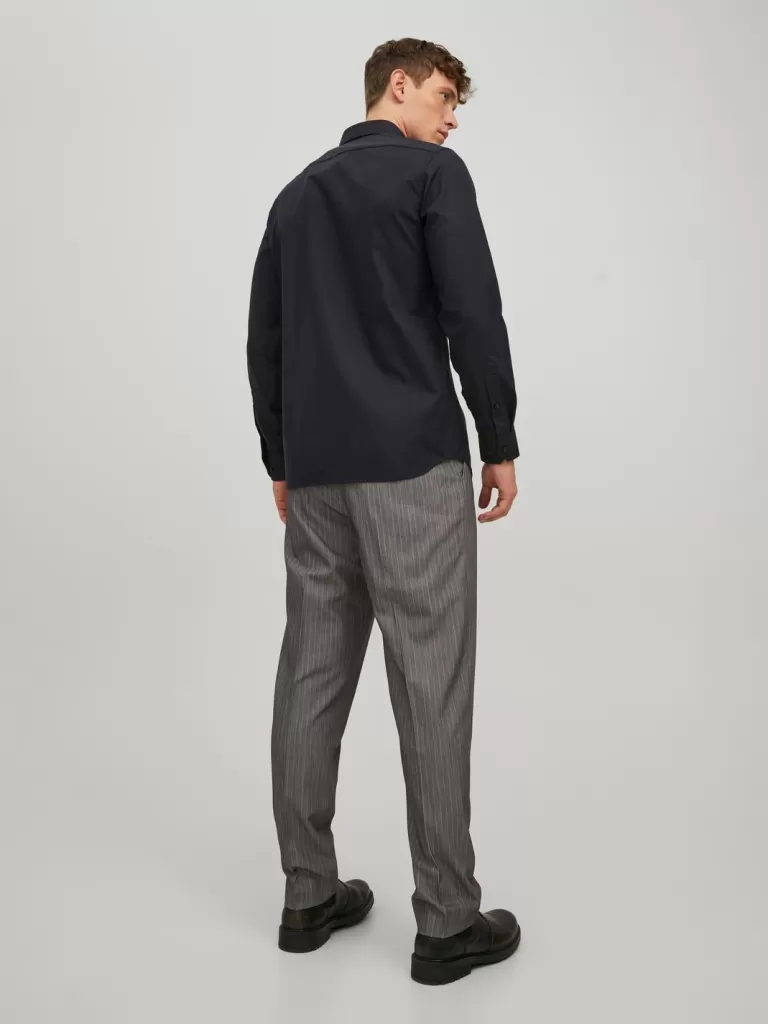 JACK & JONES Koszule^Krój slim Koszula Czarny